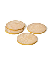 Alamkari India Resin Glittery Resin Coasters - Set of 4